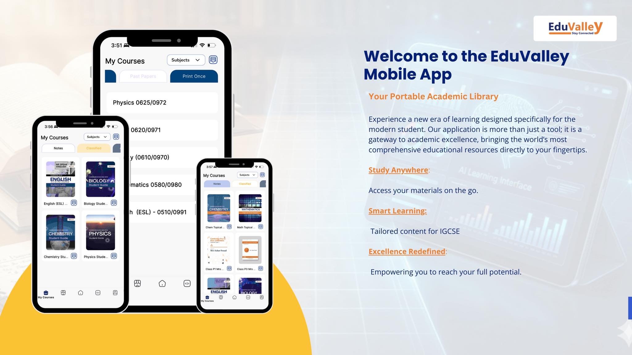 Welcome to the EduValley Mobile App Your Portable Academic Library